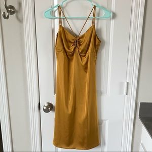 Zara satin dress size Small with zipper on side